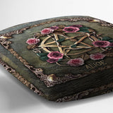 Mystical Witch Ancient Roses - Personalized Witch Throw Pillow