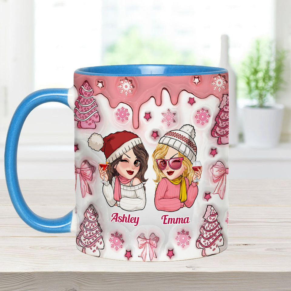 Best Bitches Ever - Personalized Bestie Accent Mug