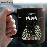 First Mom Now Grandma Bear Daisy - Personalized Grandma Mug