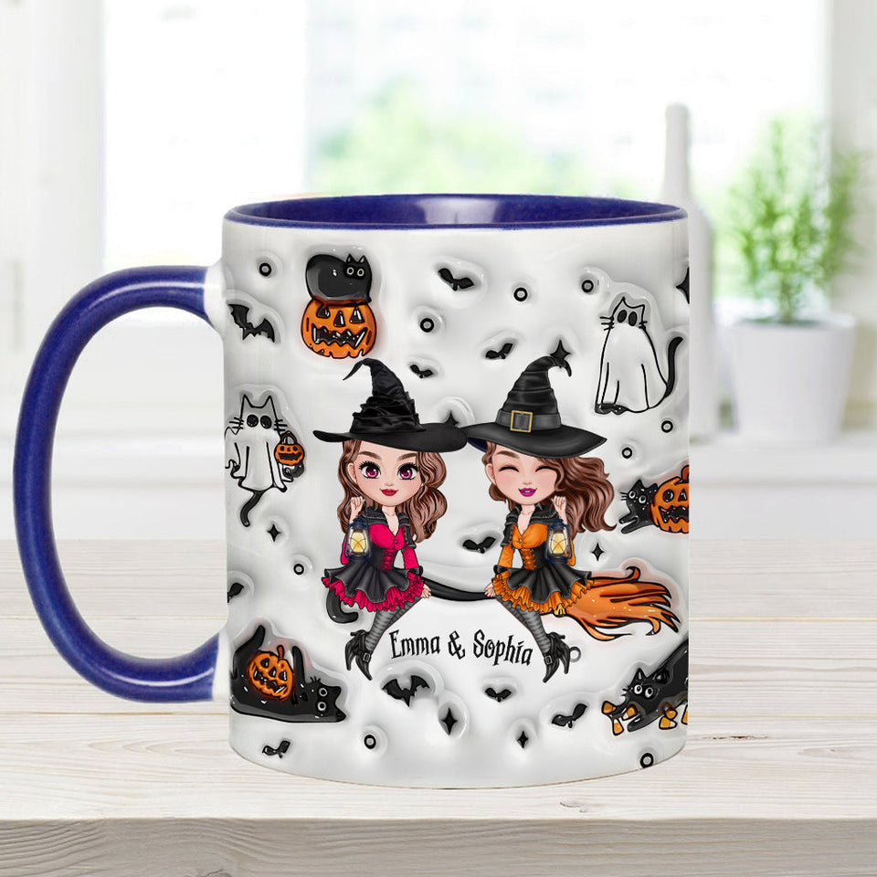You Can't Sit With Us Best Witch - Personalized Bestie Accent Mug