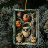 Vintage Owl - Personalized Owl Ornament
