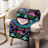 Colorful Sugar Skull - Personalized Skull Blanket
