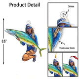 Any Photo Custom Onament - Personalized Fishing Custom Shaped Ornament