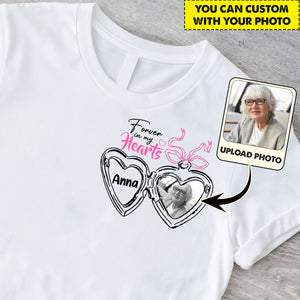 Forever In My Heart - Personalized Memorial T-shirt And Hoodie