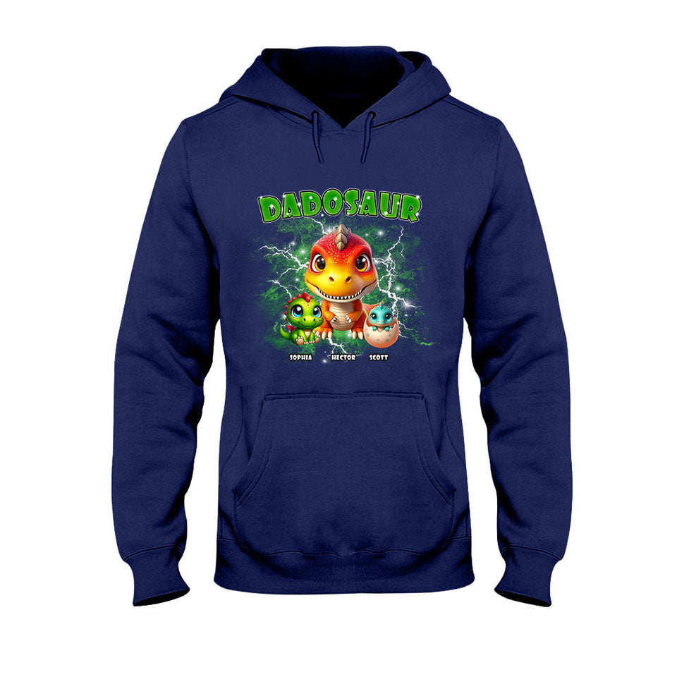 Dadosaur Thunder Bootleg - Personalized Father T-shirt And Hoodie