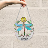 Hippy Soul - Personalized Hippie Window Hanging Suncatcher Ornament