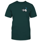 Memorial Butterfly Dragonfly Heaven Feather - Personalized Memorial Embroidered T-shirt