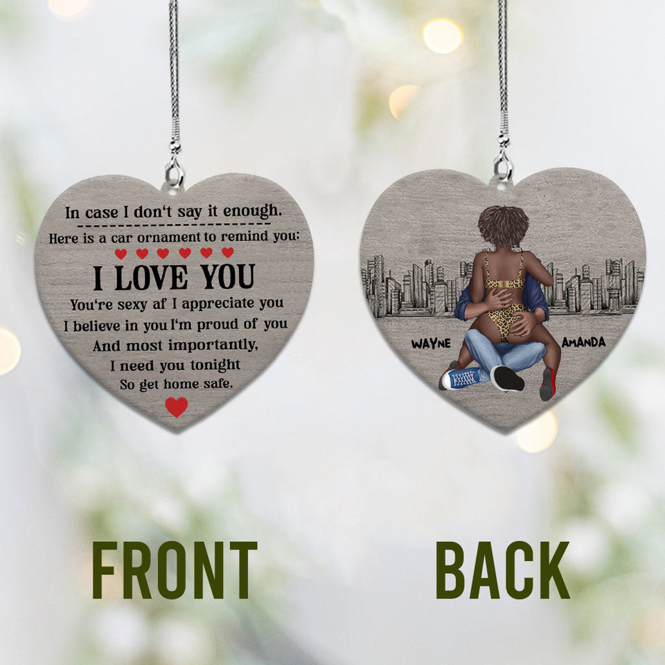 I Need You Tonight - Personalized African American Car Ornament