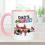 Dad's Pit Crew - Personalized Racing Accent Mug