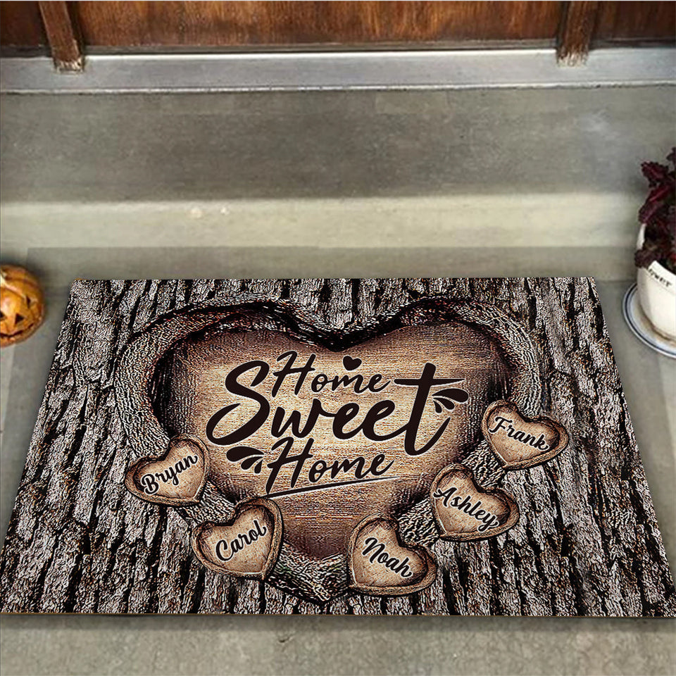 Home Sweet Home - Personalized Family Doormat