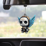 Day Of The Dead, Día de Muertos - Personalized Skull Car Ornament