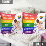 I Like Your Butt - Personalized LGBT Support Throw Pillow