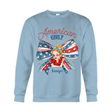 Coquette American Girl - Personalized Independence Day/ 4th of July T-shirt And Hoodie