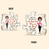 Thank You For Being A Piece Of My Story - Personalized Teacher Custom Shaped Acrylic Plaque