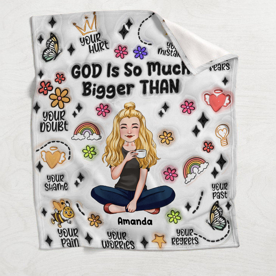 Dieu est tellement plus grand que ça - Couverture chrétienne personnalisée
