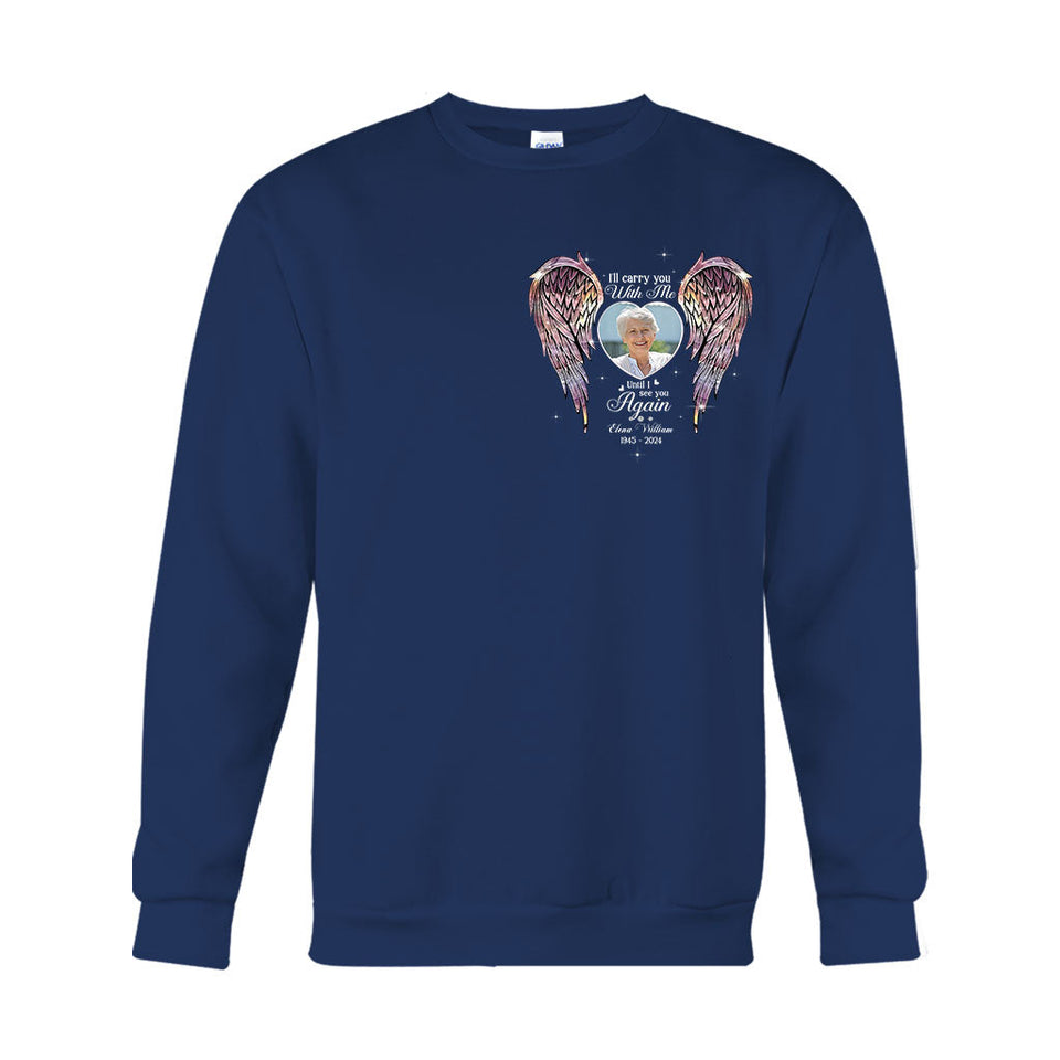 Ailes commémoratives Tes ailes étaient prêtes, mais mon cœur ne l'était pas - T-shirt et sweat à capuche commémoratifs personnalisés