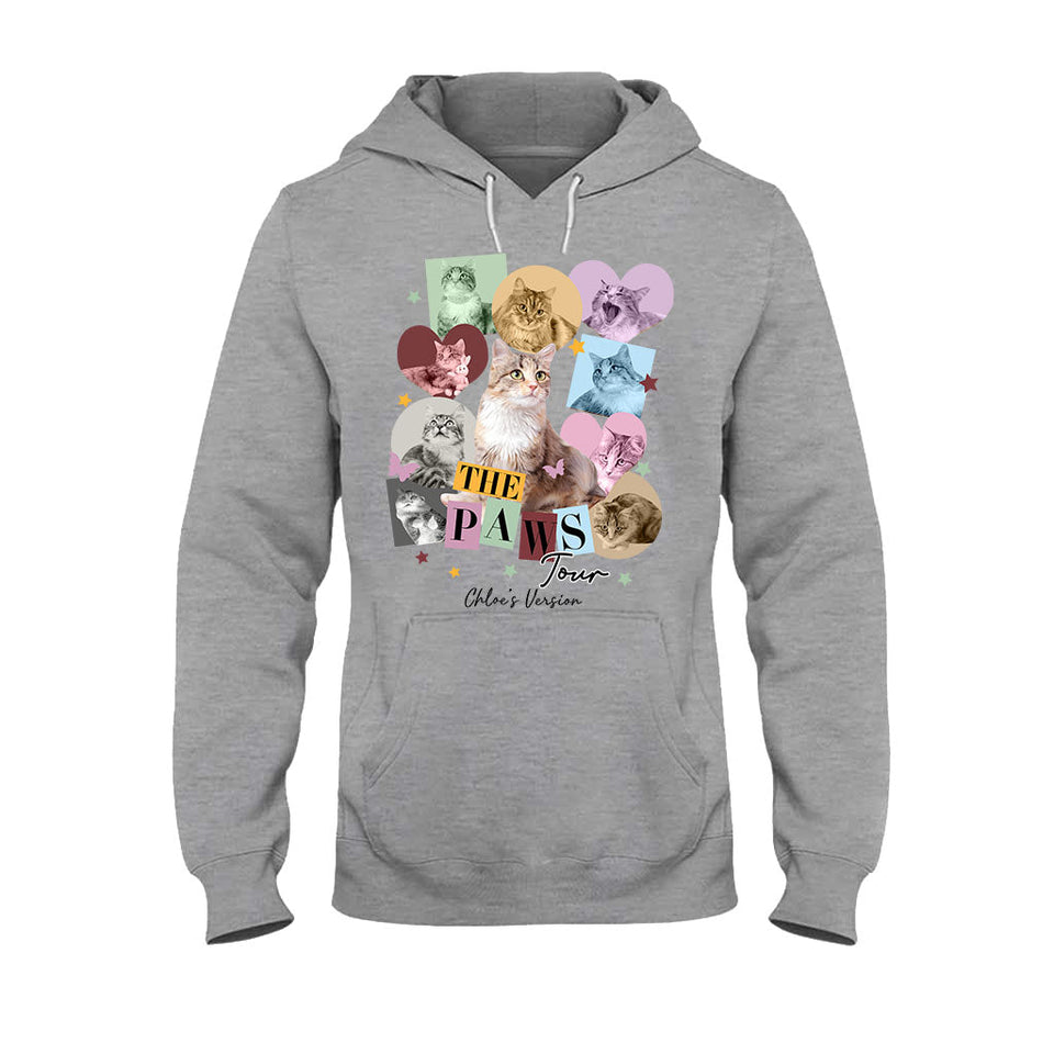 The Paws Tour Pet's Version - Personalized Cat T-shirt And Hoodie