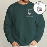 Silly Goose Sweatshirt Embroidered - Personalized Sarcasm Embroidered Sweater