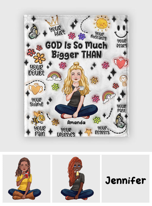 Dieu est tellement plus grand que ça - Couverture chrétienne personnalisée