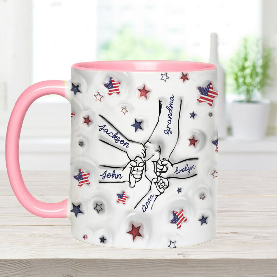 Proud Grandma Mom Aunt - Personalized Grandma Accent Mug
