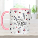 Proud Grandma Mom Aunt - Personalized Grandma Accent Mug