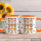 God Say I Am - Personalized Christian Accent Mug