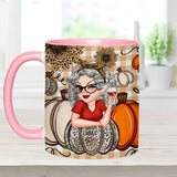 Grandma's Little Pumpkins Any Title - Personalized Grandma Accent Mug