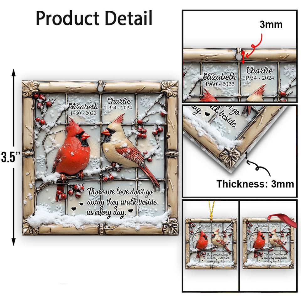 They Fly Beside Us Everyday - Personalized Memorial Ornament