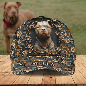 Strong Pitbull - Personalized Dog Classic Cap