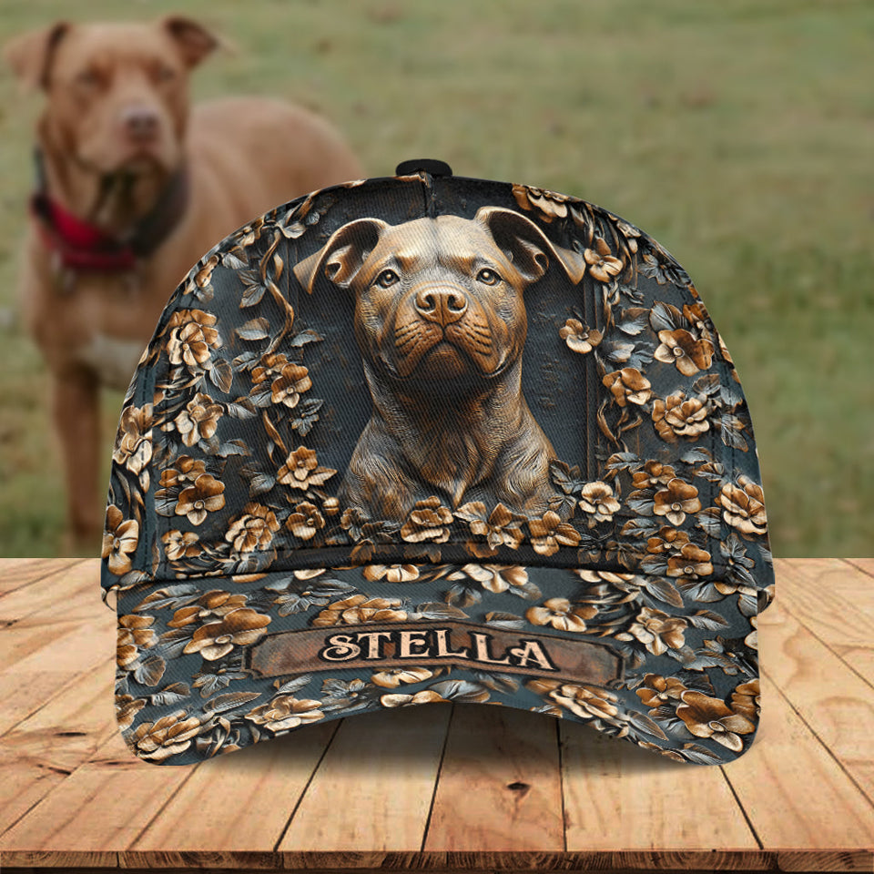 Strong Pitbull - Personalized Dog Classic Cap