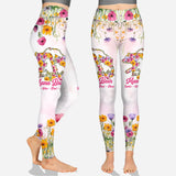 Mama Bear - Personalized Mother Hollow Tank Top and Leggings