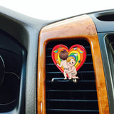 Pride Cute Couple - Personalized LGBT Support Shaped Car Visor Clip