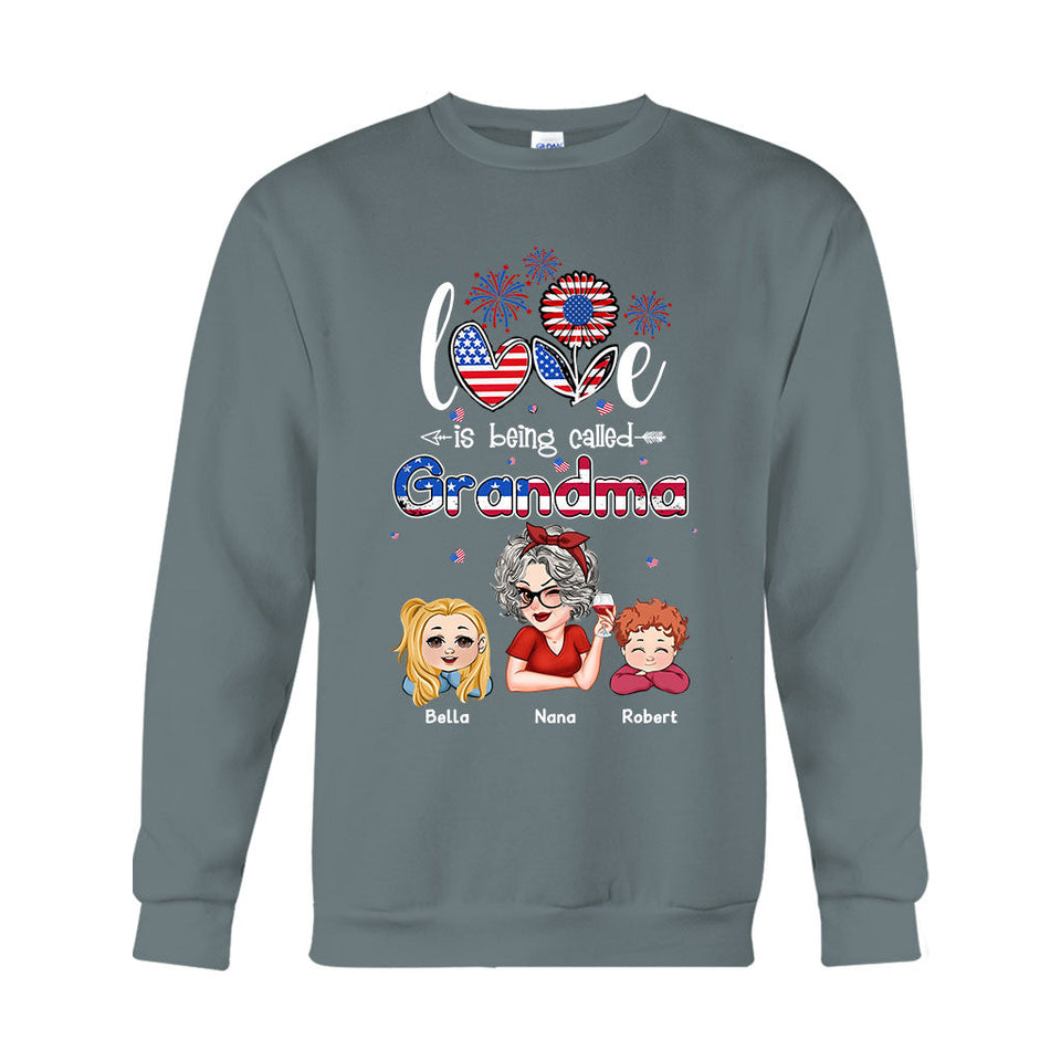 Blessed To Be Called Nana Grandpa Gigi - Personalized Grandma T-shirt And Hoodie