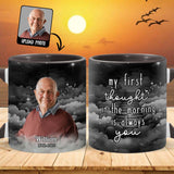 Ma première pensée le matin, c'est toujours toi - Mug commémoratif personnalisé