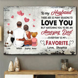 There Are So Many Reasons To Love You - Personalized Couple Canvas And Poster