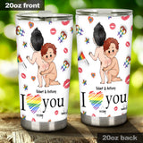 I Love Seeing You Naughty - Personalized LGBT Support Tumbler