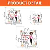 Thank You For Being A Piece Of My Story - Personalized Teacher Custom Shaped Acrylic Plaque