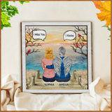 Je sais que tu me manques - Plaque commémorative personnalisée en bois double couche