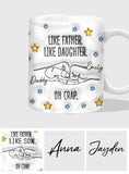 Like Father Like Daughter Son - Personalized Father Mug