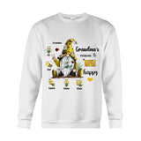 Grandma's Reasons To Bee Happy - Personalized Grandma T-shirt And Hoodie