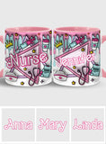 Nurse Life Pink Doll - Personalized Nurse Accent Mug