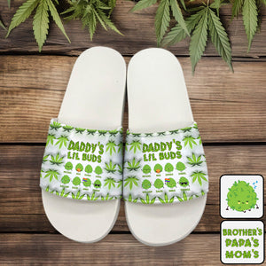 Daddy's Lil Buds Any Title - Personalized Weed Slide Sandals