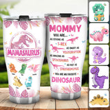 Mamasaurus You're My Favorite Dinosaur - Personalized Mother Tumbler