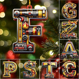 Ohana Custom Alphabet - Personalized Firefighter Ornament