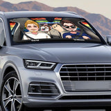 Ride With Pride - Personalized LGBT Support Car Sunshade