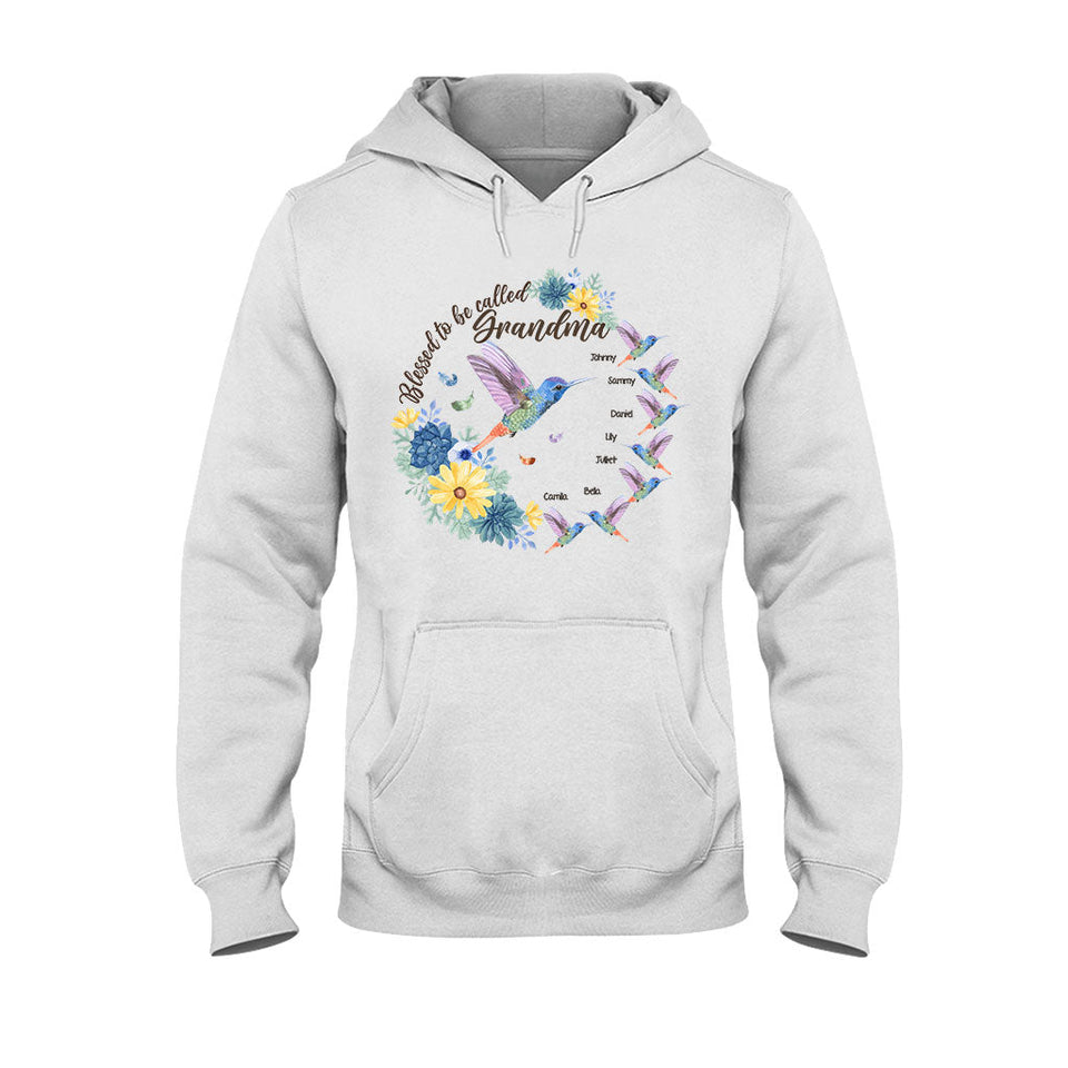 Blessed To Be Called Grandma Nana Gigi - Personalized Grandma T-shirt And Hoodie