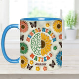 Mental Health Matters - Personalized Mental Health Awareness Accent Mug