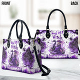 Soul Of A Witch Heart Of A Dragon - Personalized Witch Leather Handbag