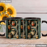 Just A Girl Who Loves Owls - Personalized Owl Accent Mug