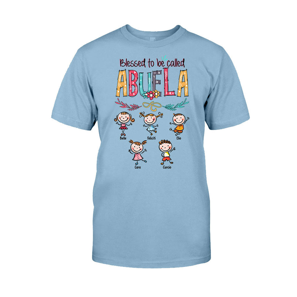 Dios Me Regaló Dos Títulos - Personalized Grandma T-shirt And Hoodie